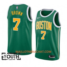 Maillot NBA Boston Celtics Jaylen Brown 7 2018-19 Nike Vert Swingman - Enfant